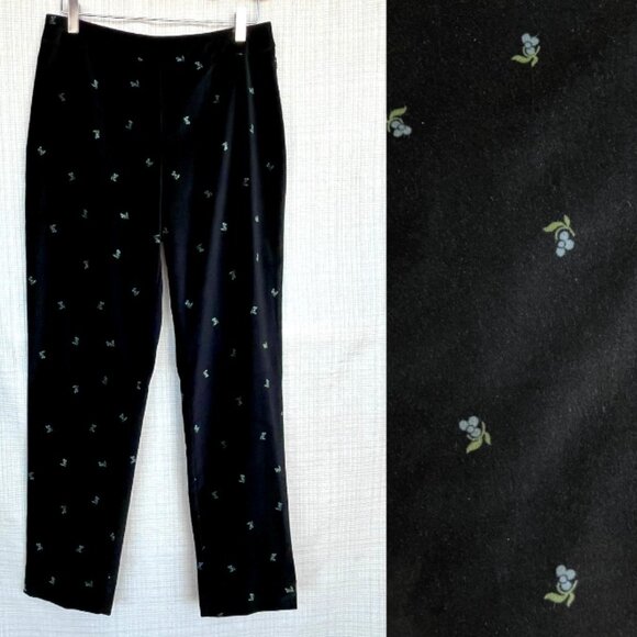 VINTAGE J Crew Velvet Pants Tapered Slim Cut High Waist Polka Dot - Picture 1 of 15